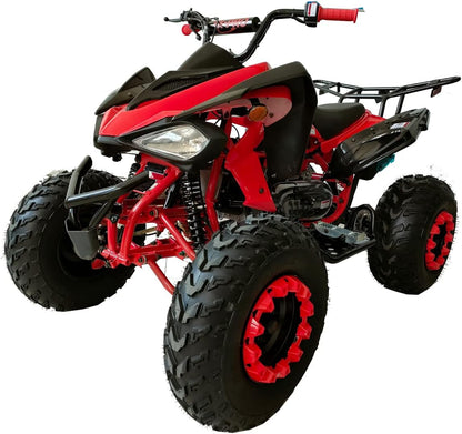X-PRO Panther 200 Sports ATV with LED Headlights Automatic Transmission with Reverse, Big 23"/22" Tires! (Orange, Factory Package)