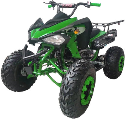 X-PRO Panther 200 Sports ATV with LED Headlights Automatic Transmission with Reverse, Big 23"/22" Tires! (Orange, Factory Package)