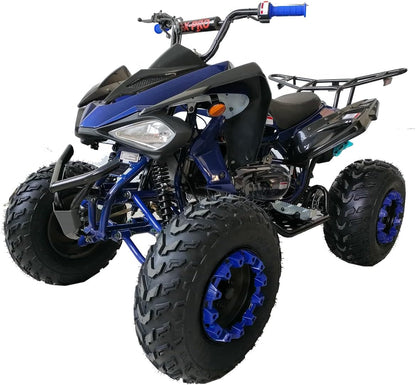 X-PRO Panther 200 Sports ATV with LED Headlights Automatic Transmission with Reverse, Big 23"/22" Tires! (Orange, Factory Package)